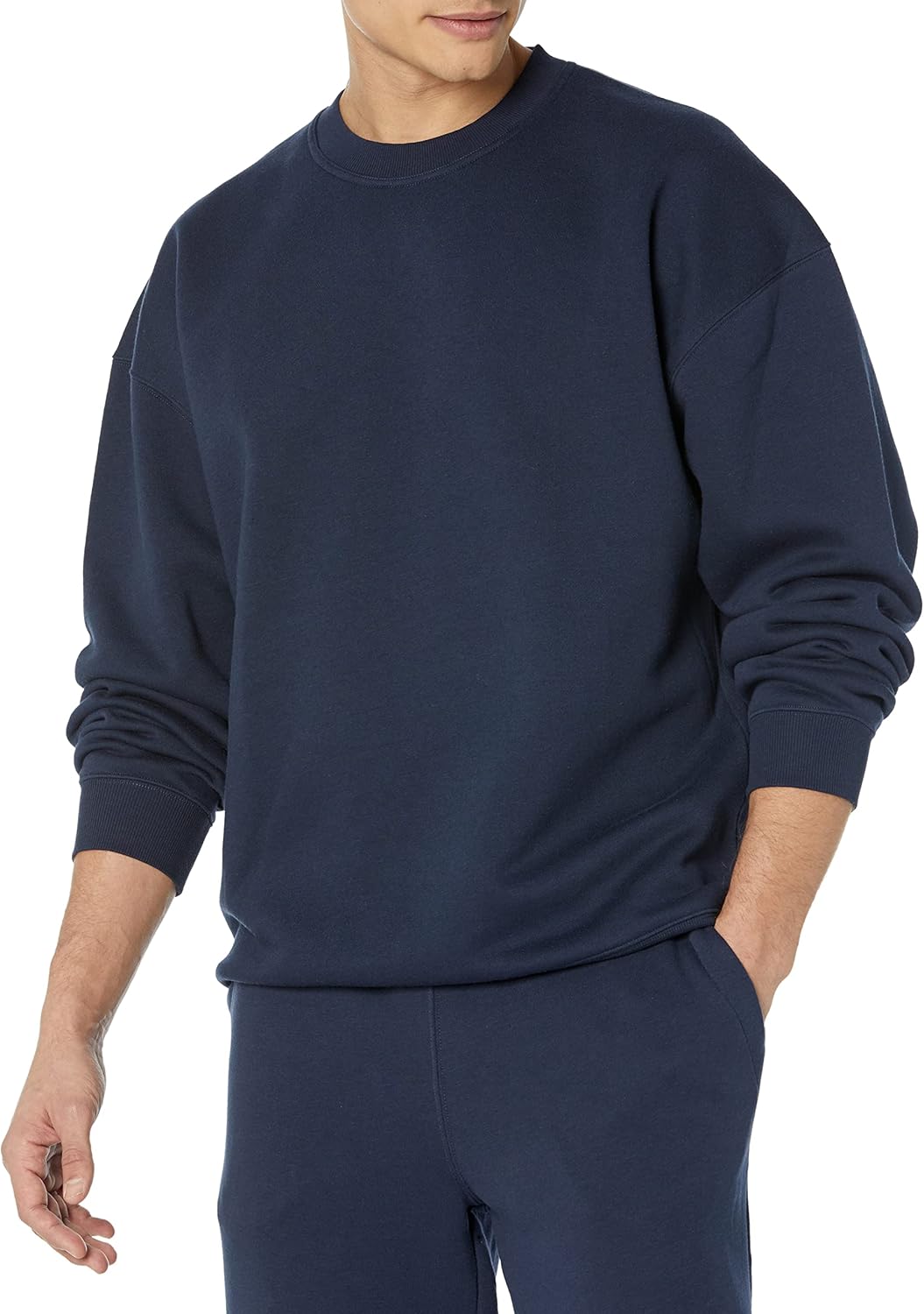 mens oversized fit crewneck sweatshirt available in big tall
