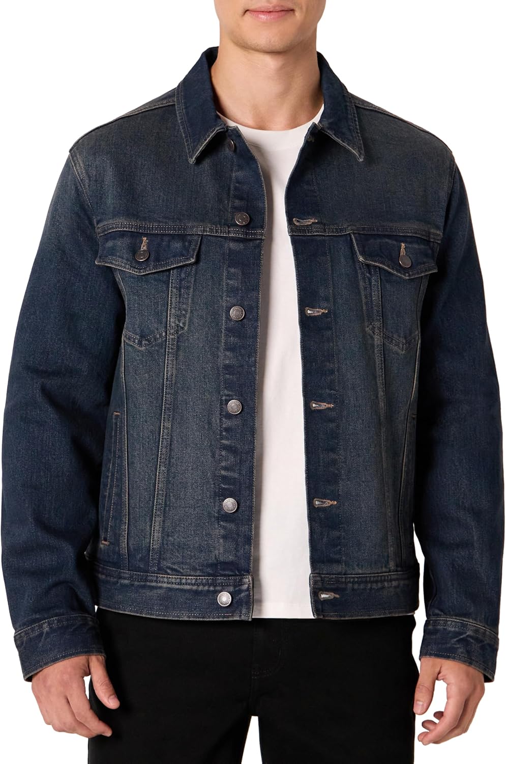 mens low stretch regular fit denim jacket